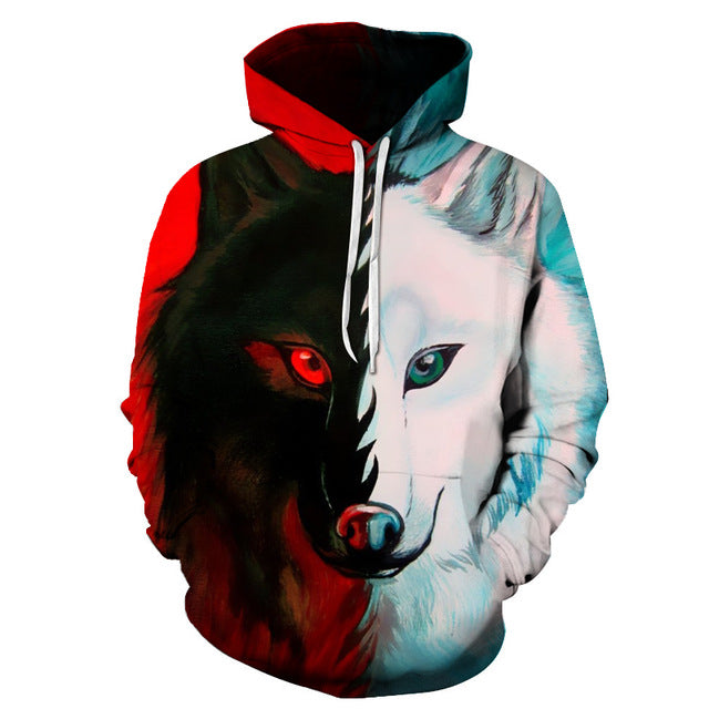 3d printed wolf hoodie