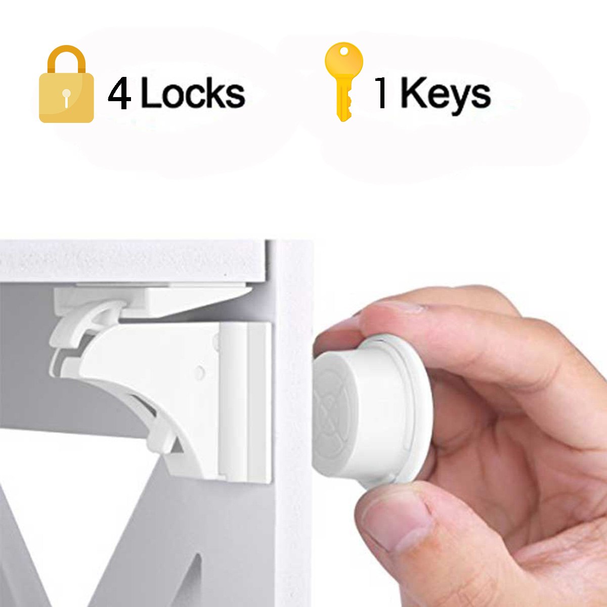 Invisible Magnetic Child Lock For Cabinet Door Drawer Locker