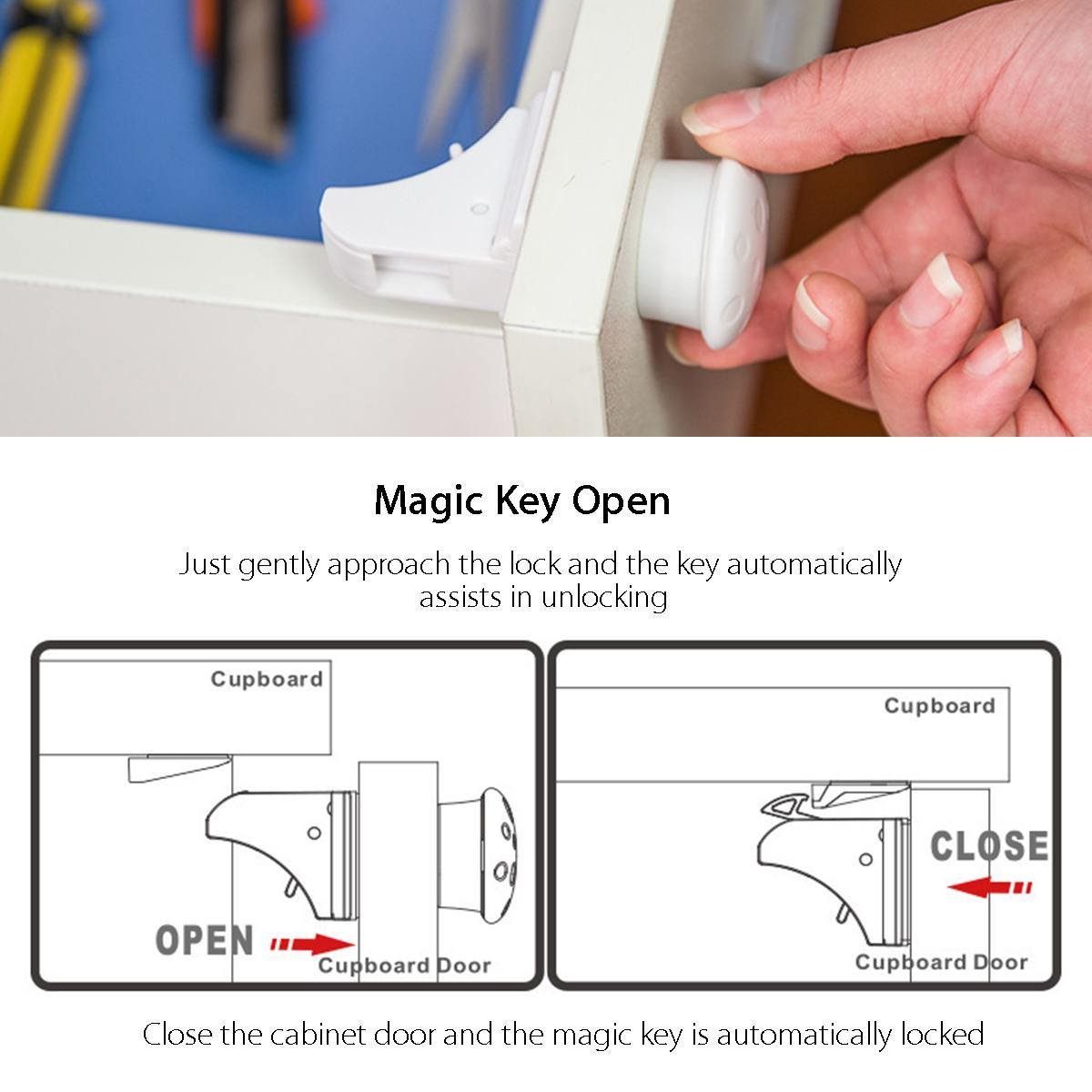 magnetic child locks for cupboards