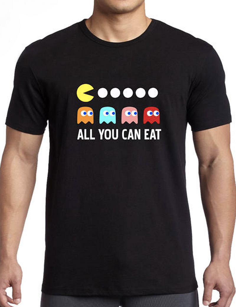 Corrupt Clothing | All You Can Eat Pacman T-Shirt | Black