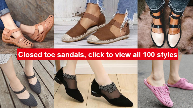closed toe sandals collection