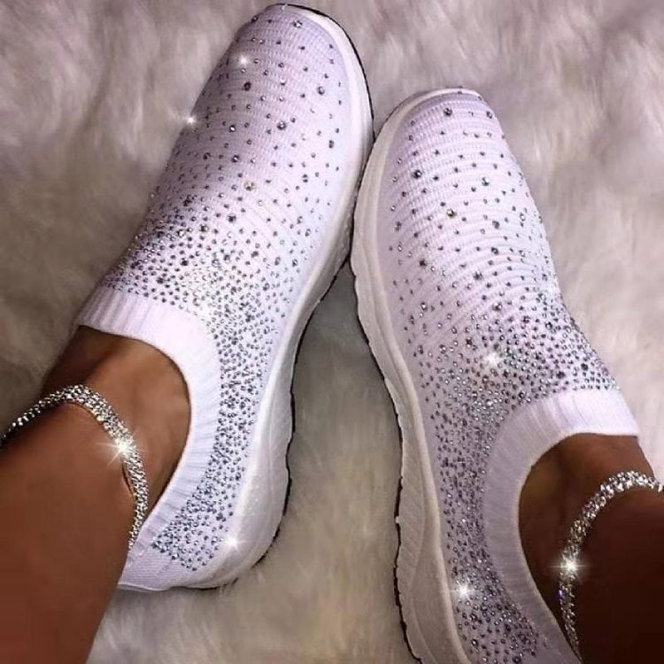 sock shoes with rhinestones