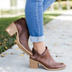 cute low heel booties