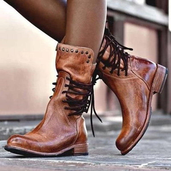 vintage adjustable buckle boots