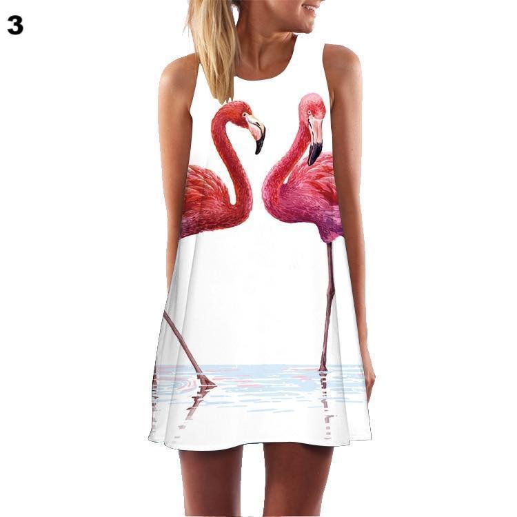 flamingo beach dress