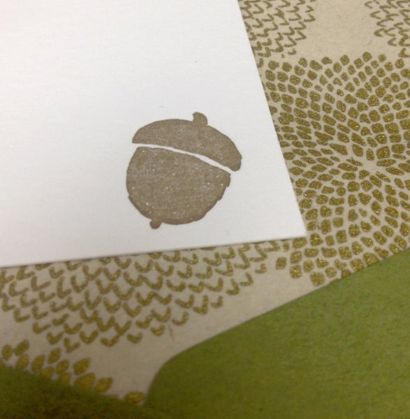 letterpress fall stationery note card