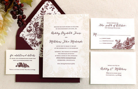 Fall Wedding Invitations