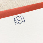 letterpress stationery monogram