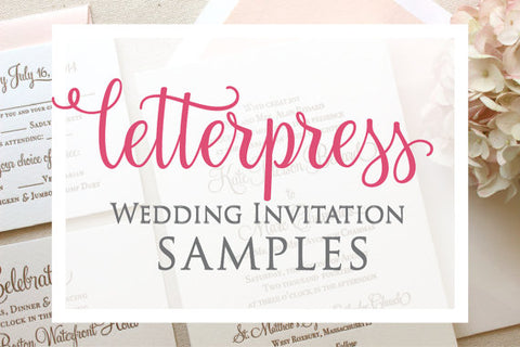letterpress invitation samples