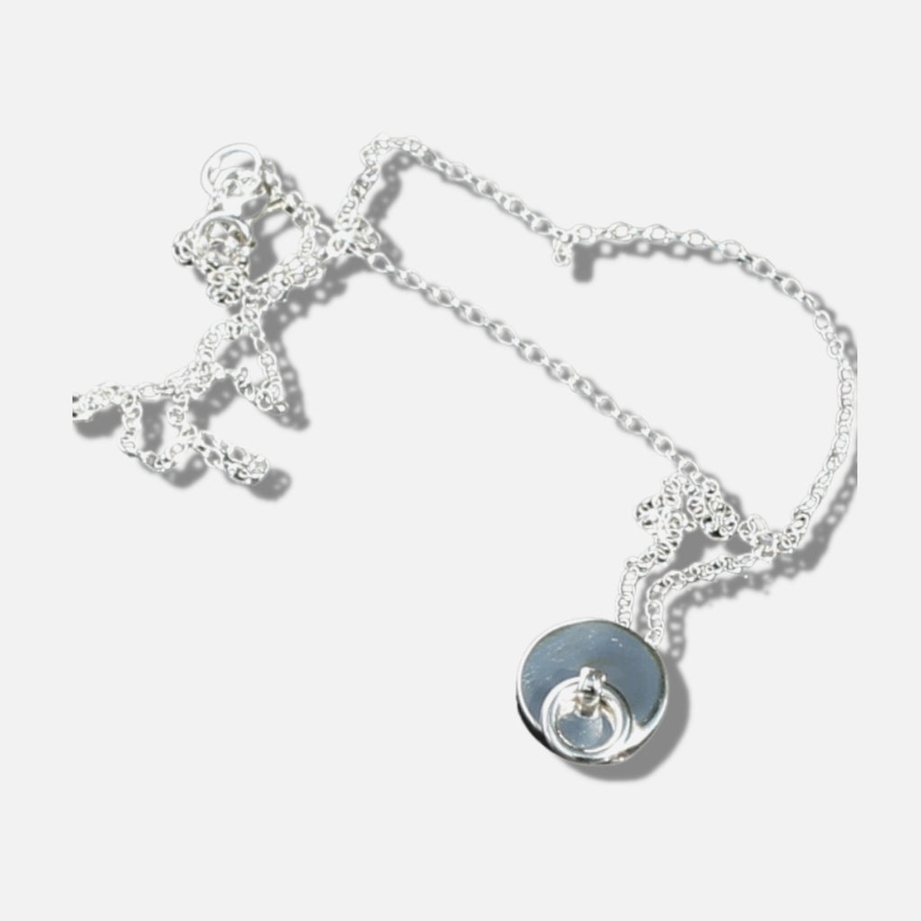 Solid Sterling Silver Padlock Necklace with 11mm Clasp – Erosmoon