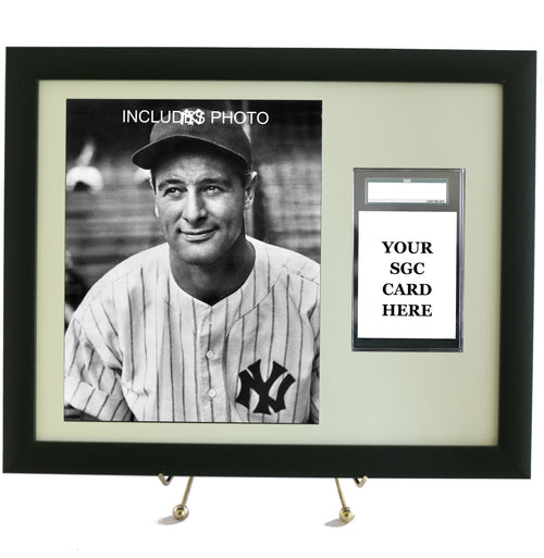 Sports Card Frame for YOUR SGC Lou Gehrig Card (INCLUDES PHOTO)