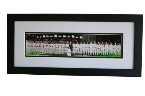 Framed 1929 Philadelphia Athletics Panoramic Team Print (COLORIZED)