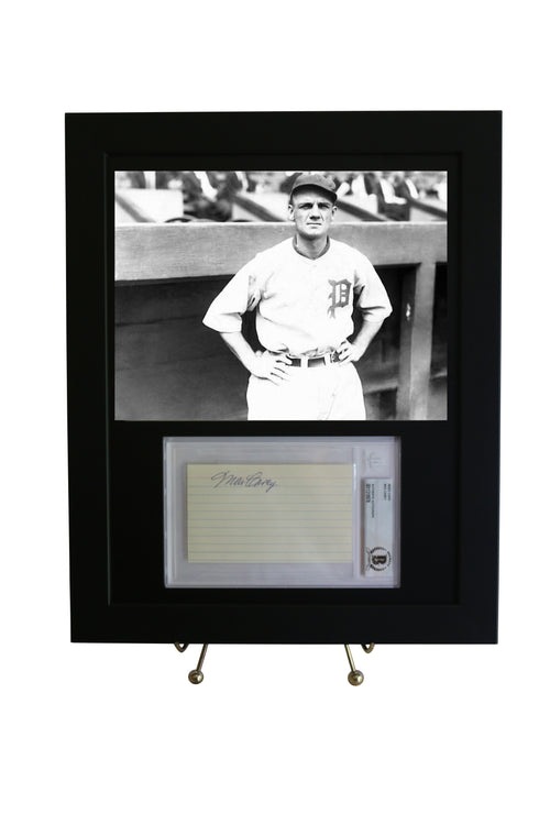 Framed Display for a Beckett 3x5 Slabbed Autograph w/ 8x10 Horizontal Photo Opening