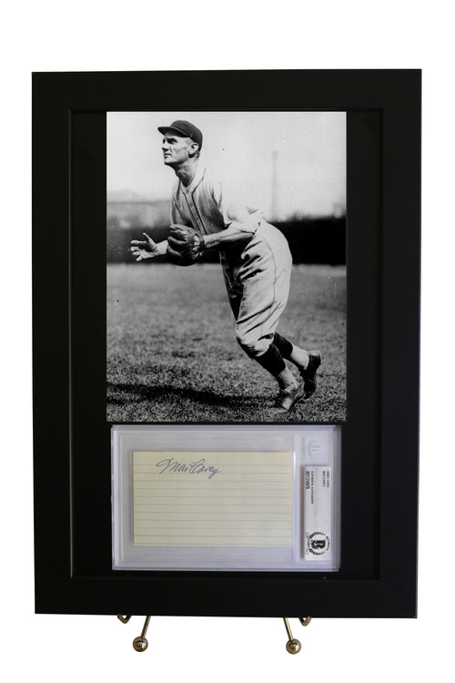 Framed Display for YOUR Beckett Slabbed 3x5 Autograph w/ 8x10 Vertical Photo Opening
