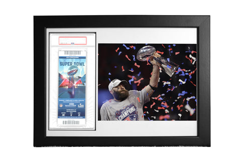 PSA NFL Ticket Framed Display w/ 8 x 10 Horizontal Photo Opening