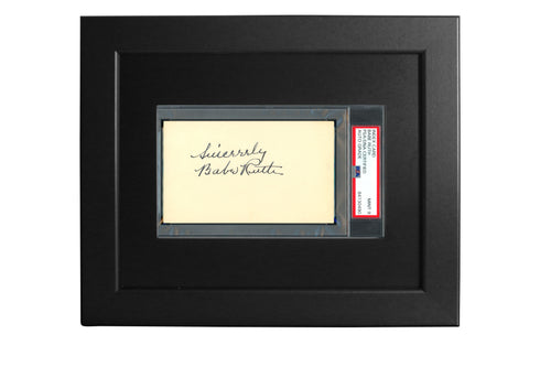 PSA/DNA Framed Display for a 3 x 5 Signed Index Card-Black Design