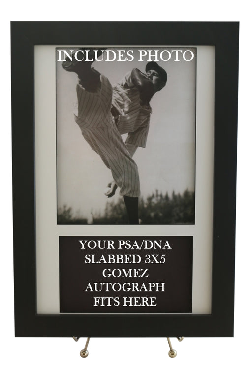 Display Frame for your LEFTY GOMEZ PSA 3x5 Autograph (INCLUDES PHOTO)