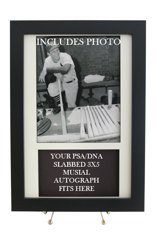 Display Frame for your MUSIAL PSA 3x5 Autograph (INCLUDES PHOTO)