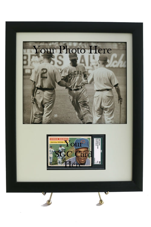 SGC Graded Sports Card Frame for a Horizontal Card with an 8 x 10 Horizontal Photo Opening