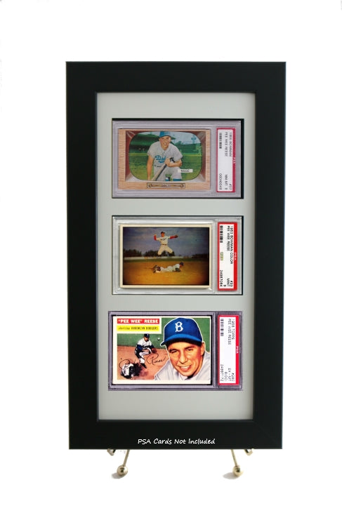 PSA Graded Sports Card Frame for (3) Horizontal Cards