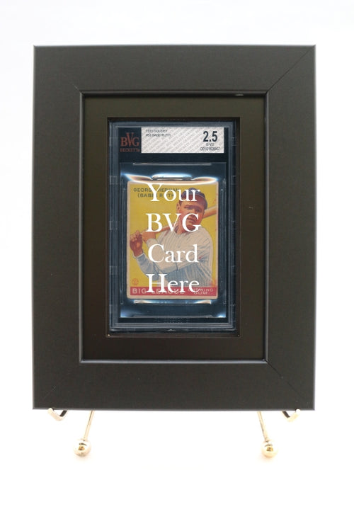 Sports Card Frame for a BVG (Beckett) Graded Card (New-Black Design)
