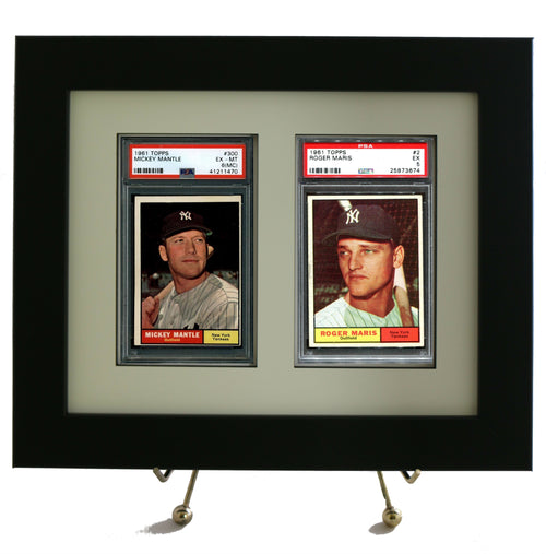 Framed Display for (2) PSA Graded Vertical Cards (NEW 8x10-size)