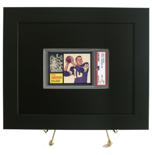 Framed Display for a PSA Graded Horizontal Card (New Black 8x10 size)