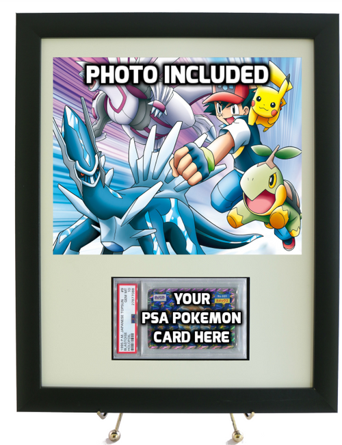 Pokemon Card Frame for YOUR PSA POKEMON Horizontal Card (INCLUDES 8 x 10 PRINT)