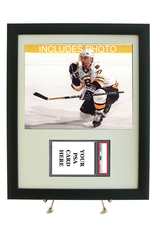 Sports Card Frame for YOUR PSA Ray Bourque Card (INCLUDES PHOTO)