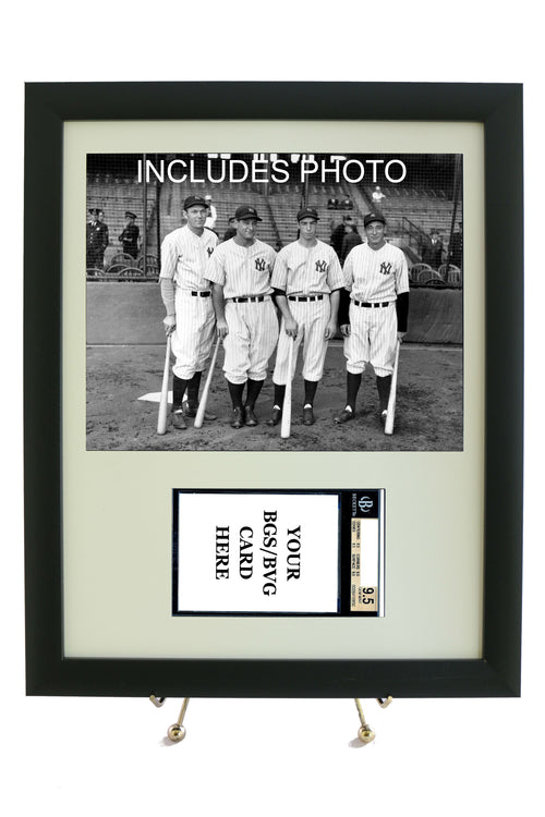 Sports Card Frame for YOUR Lou Gehrig Horizontal BVG Graded Card (INCLUDES PHOTO)