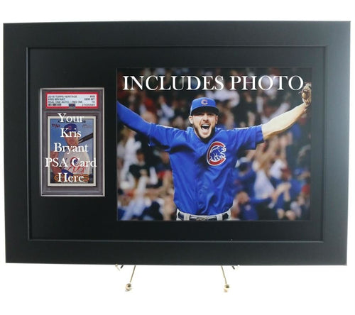 Framed Display for YOUR PSA Graded Kris Bryant Card (Includes Photo)