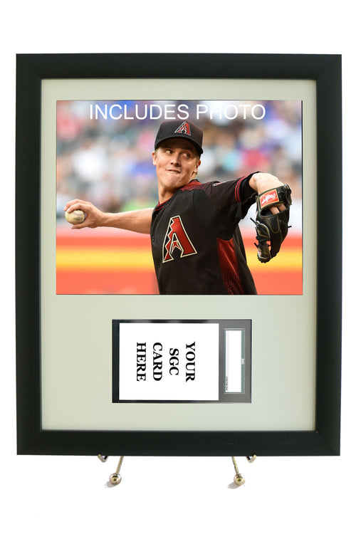 Sports Card Frame for YOUR Zack Greinke Horizontal SGC Graded Card (INCLUDES PHOTO)