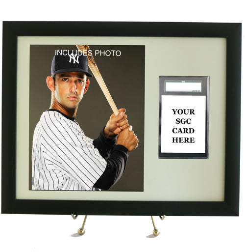 Sports Card Frame for YOUR SGC Graded Jorge Posada Card (INCLUDES PHOTO)