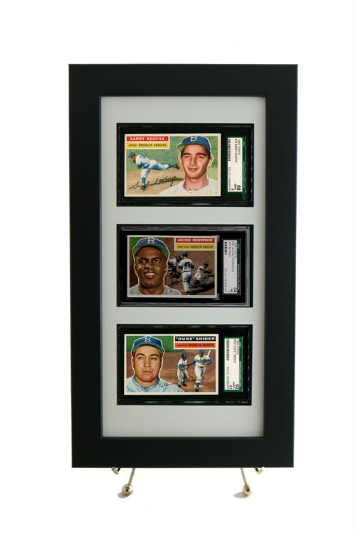 Sports Card Frame for (3) SGC Graded Cards (All New Horizontal Design)