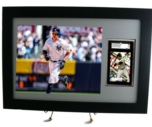 Sports Card Frame for an SGC Graded Card with an 8 x 10 Horizontal Photo Opening