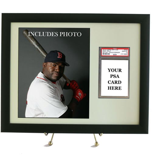 Sports Card Frame for YOUR David Ortiz PSA Graded Card (Includes Photo)