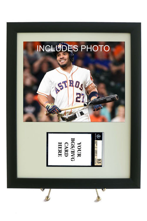 Sports Card Frame for YOUR Jose Altuve Graded BGS (Beckett) Card (INCLUDES PHOTO)