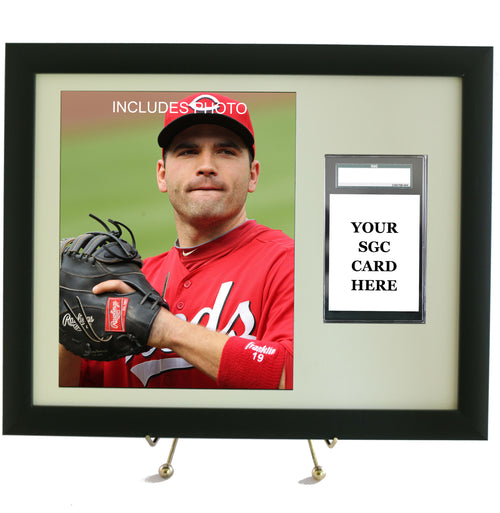 Sports Card Frame for YOUR SGC Joey Votto Graded Card (INCLUDES PHOTO)