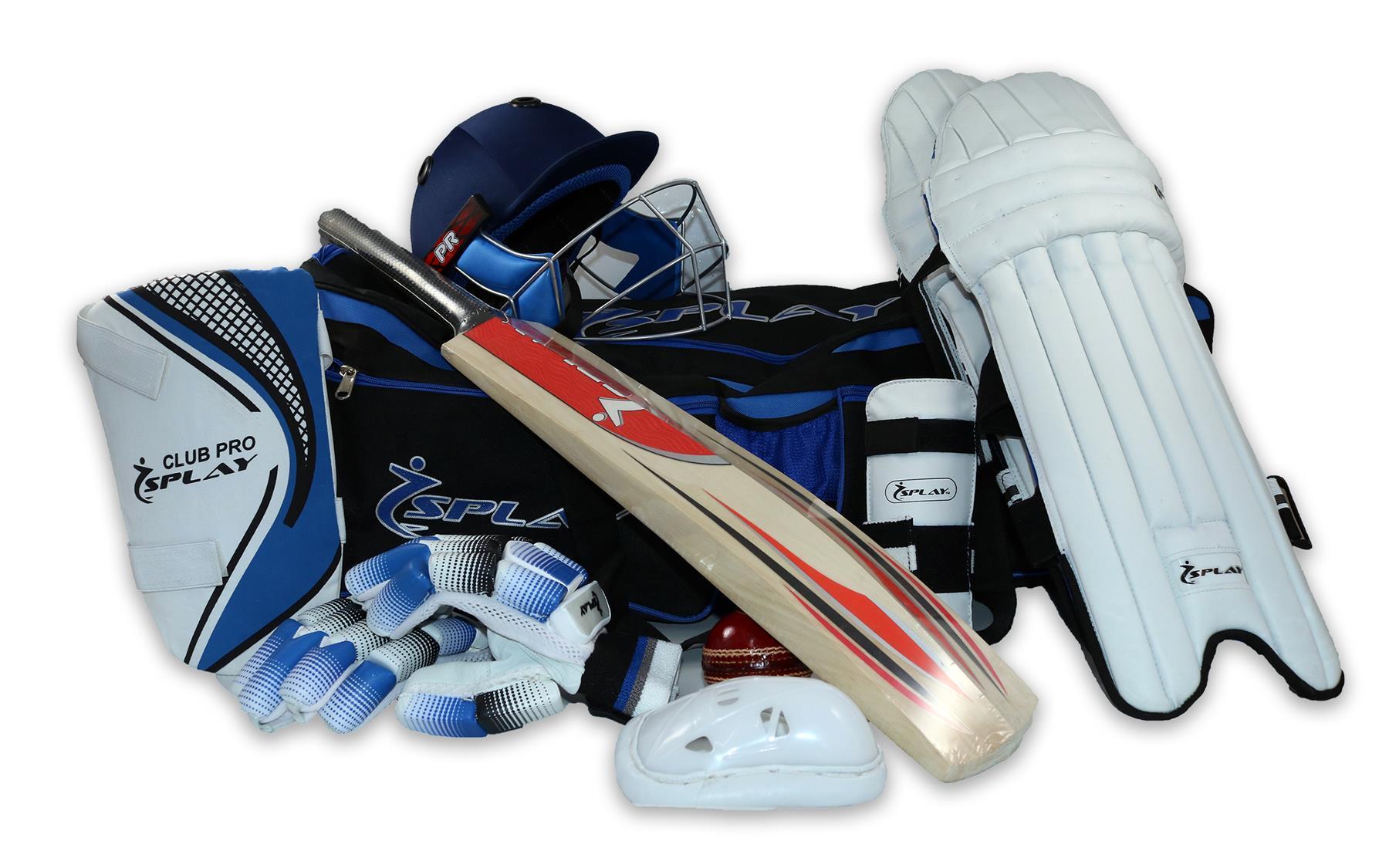 Boys Kids Complete Cricket Kit Set Bat Ball Pads Helmet Guards Bag Splay (UK) Limited