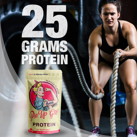 25 grams servings of whey supplement