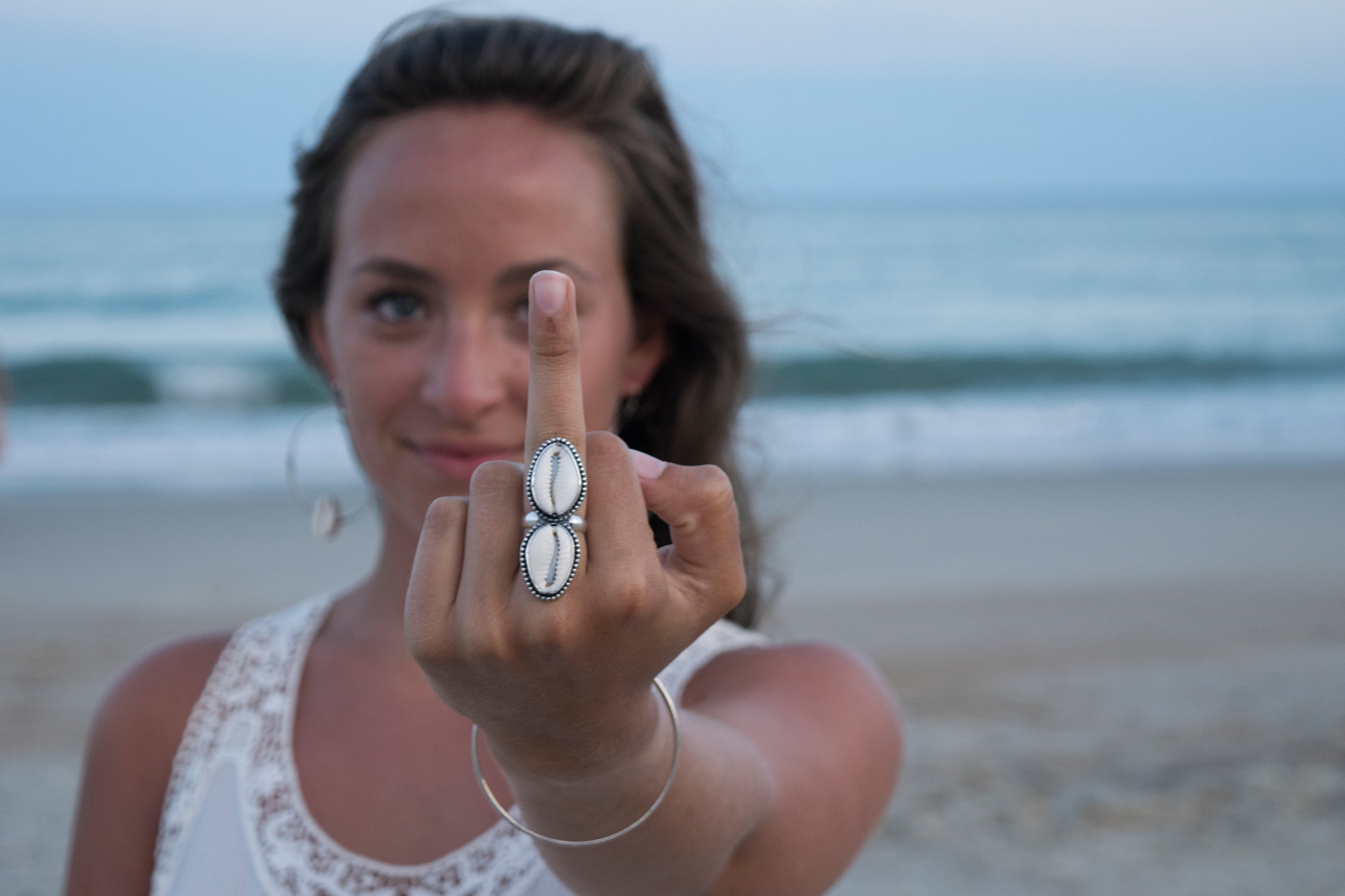 Calypso Cowrie Shell Ring