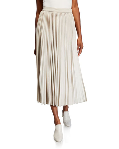 white pleated skirt casual womens outfit summer ideas