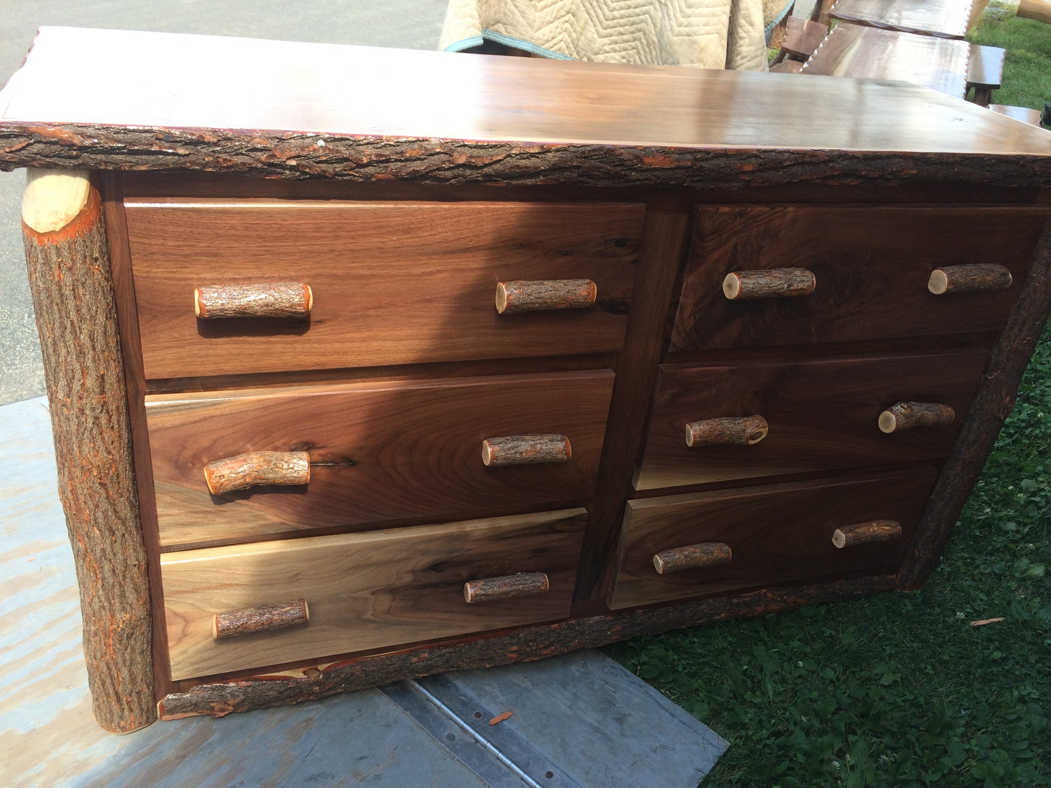 Dresser 6 Drawer Side By Side Oak Walnut Or Cherry