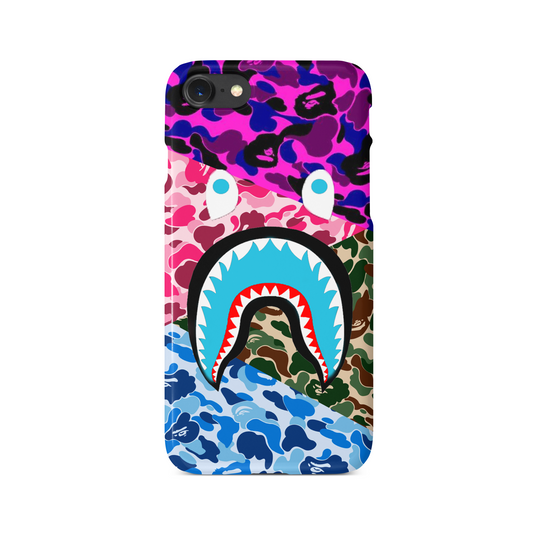 Shark Teeth Camo Softshell Silicone Air Pods IMD Case for AirPods 3rd Generation [2021 Release] , AirPods Charging & Wireless Charging Case