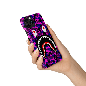 Shark Mouth Bape Bathingape Red Purple Iphone Case Cover Skin 11 11 Pro Max Casejungle