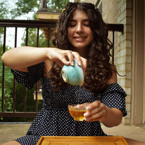 Tea Thoughts Pouring Tea