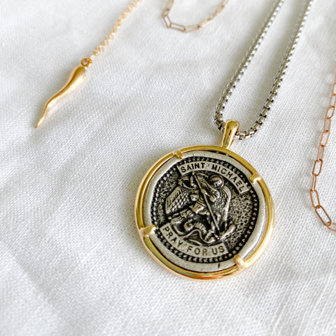 BelleStyle St. Michael Necklace