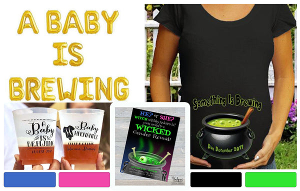 Witch Baby is Brewing? Halloween Gender Reveal ideas