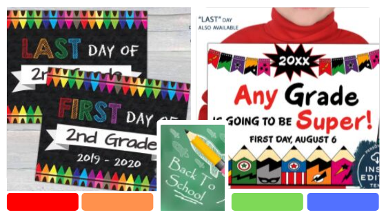  Unique Digital Designs - Top tips for back to school First Day of School Signs