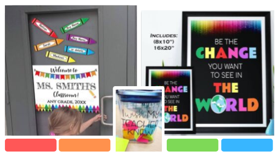 Unique Digital Designs - Top tips for back to school Teacher Classroom Decoration printables